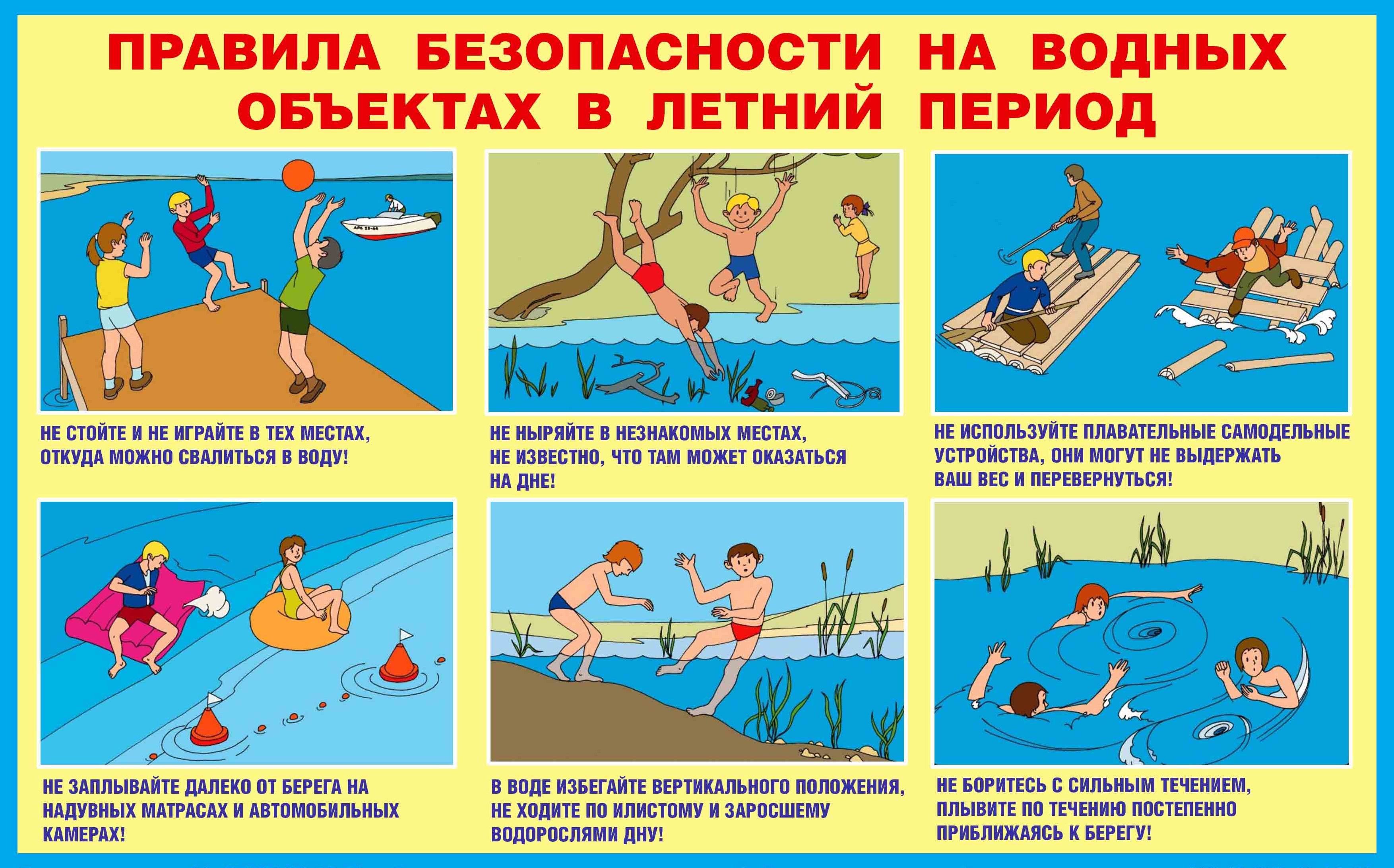 Картинка безопасность на воде
